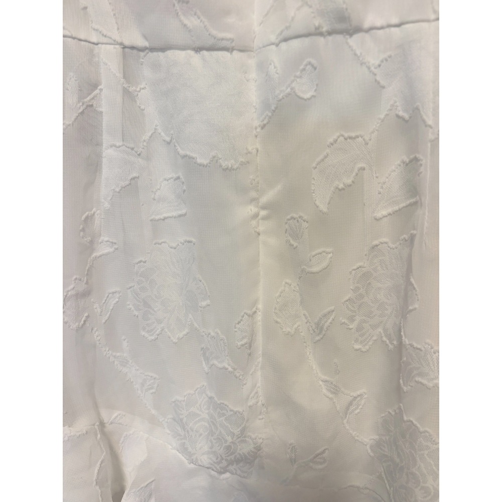 NWT Lulus Days with You White Floral Burnout Ruffled Mini Dress Size M - Picture 7 of 7